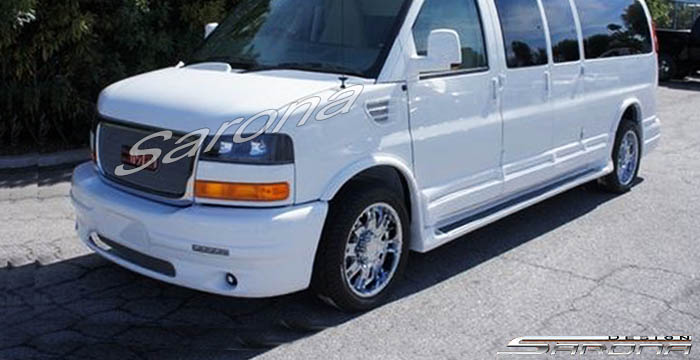 Custom Chevy Express Van  Short Wheel Base Side Skirts (2003 - 2024) - $2290.00 (Part #CH-031-SS)